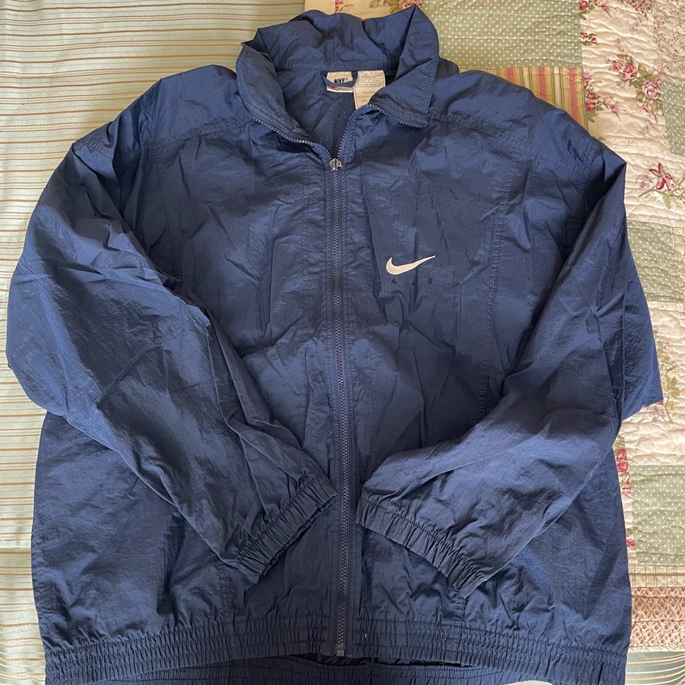 Vintage Nike Men's Blue Jacket
